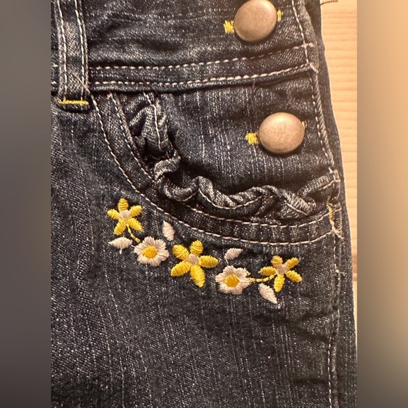 Lil Girl’s Denim Jumper Overalls Blue Size 2T - Picture 6 of 7